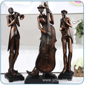 Outdoor Bronze Music Statue For Sale
